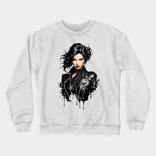 Leather Elegance: Captivating Digital Art for Every Canvas Crewneck Sweatshirt